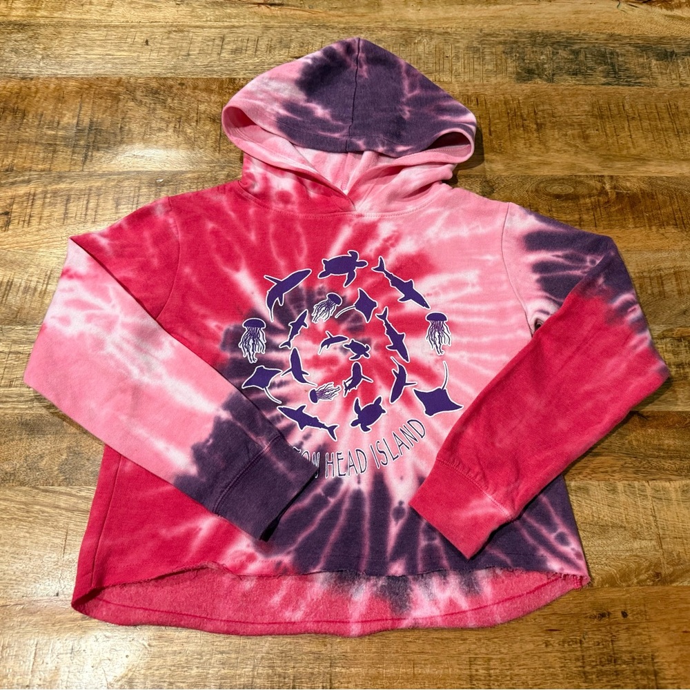 Kid U Not Hilton Head Island SC Tie Dye Hoodie Size Small